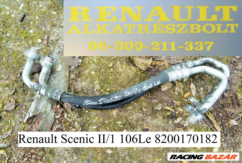 Renault Scenic II/1 1.5dci 106Le 8200170182 klímacső  1. kép