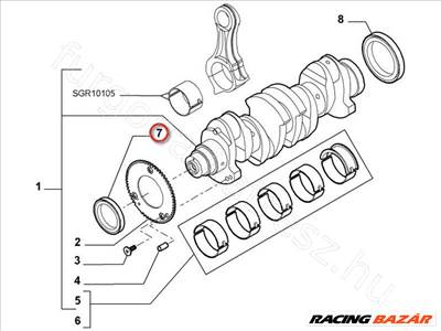 Első főtengely szimering - Ducato - 504087648 504087648