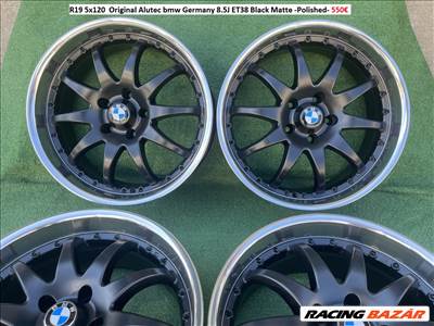 R19 5x120  Original Alutec bmw Germany 8.5J ET38 Black Matte -Polished- / 8.5x19 felni, alufelnik