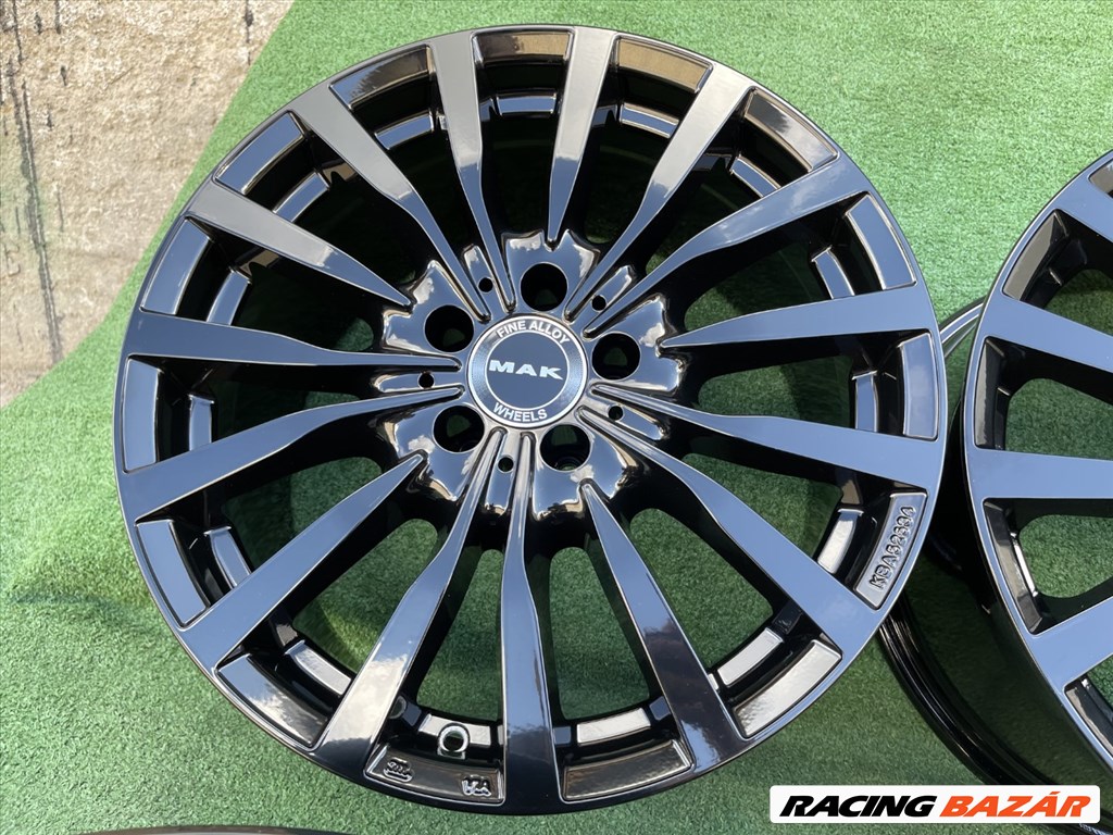 R20 5x112 (66.6) MAK KRONE BLACK  MIRROR 8.5J ET29 NEW / 8.5x20 új alufelni szett 2. kép