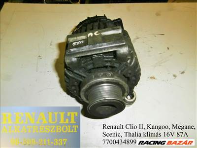 Renault 16V (klímás autóhoz) (87A) 7700434899 generátor 