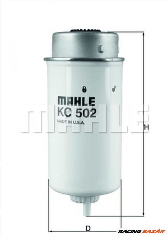 MAHLE ORIGINAL kc502 Üzemanyagszűrő - FORD 1. kép