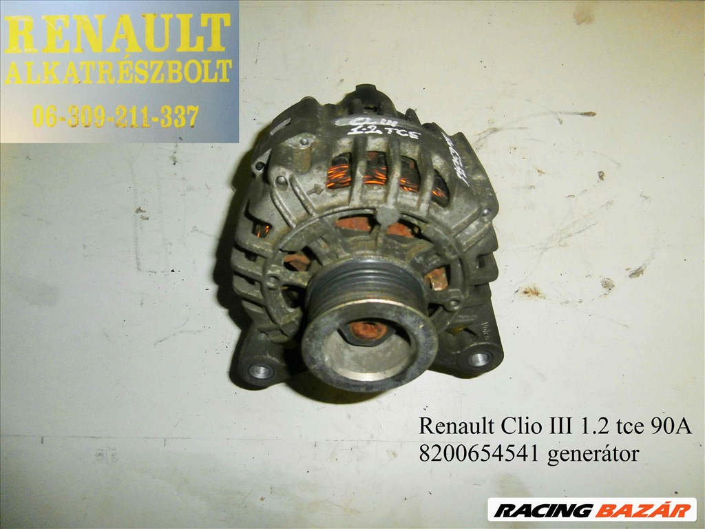 Renault Clio III 1.2tce 90A 8200654541 generátor  1. kép