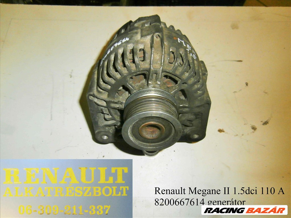 Renault Megane II 1.5dci 110A 8200667614 generátor 1. kép