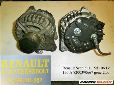 Renault Scenic II 1.5d 106Le 150 A 8200390667 generátor 
