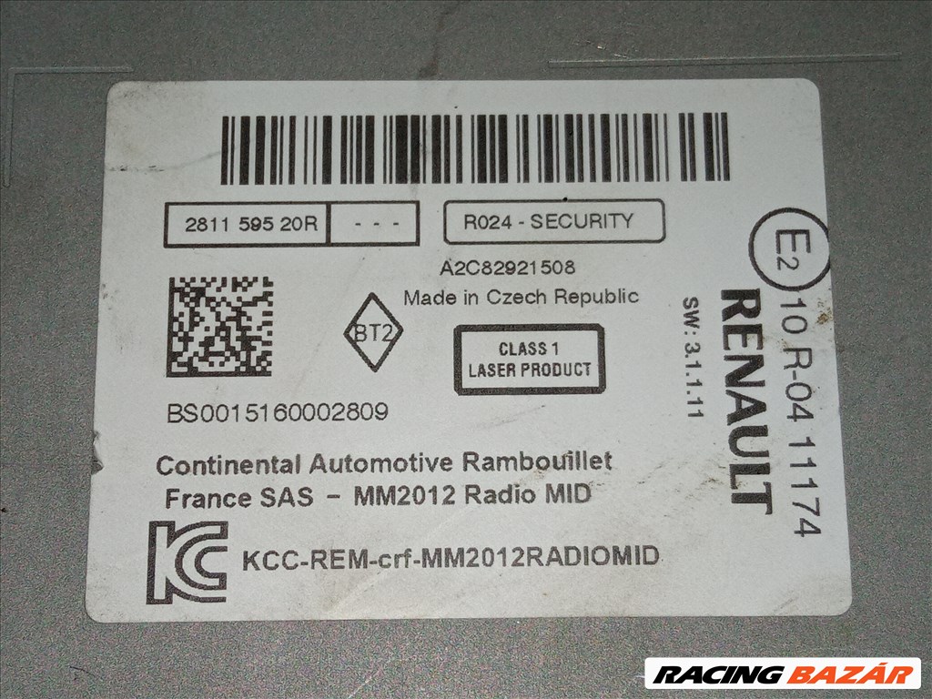 Renault Kangoo II Rádió 281159520R 2. kép