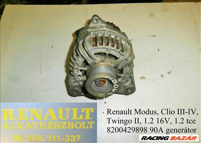 Renault 1.2 16V, 1.2tce (90A) 8200429898 generátor 