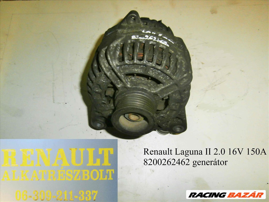 Renault Laguna II 2.0 16V 150A 8200262462 generátor  1. kép