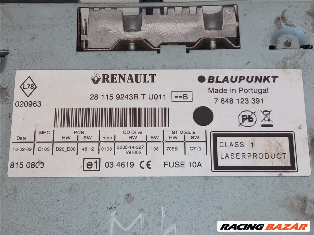 Renault CD Rádiók 7. kép