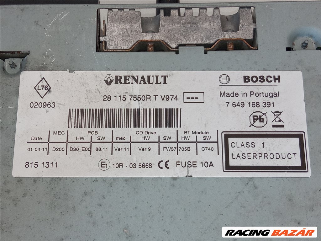 Renault CD Rádiók 6. kép