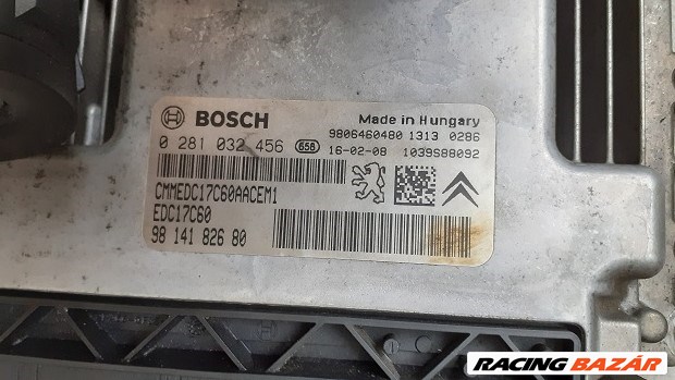 Peugeot 308 T9 motorvezérlő gyújtáskapcsoló kulcs zár BSI  9814182680980705418 0281032456 2. kép