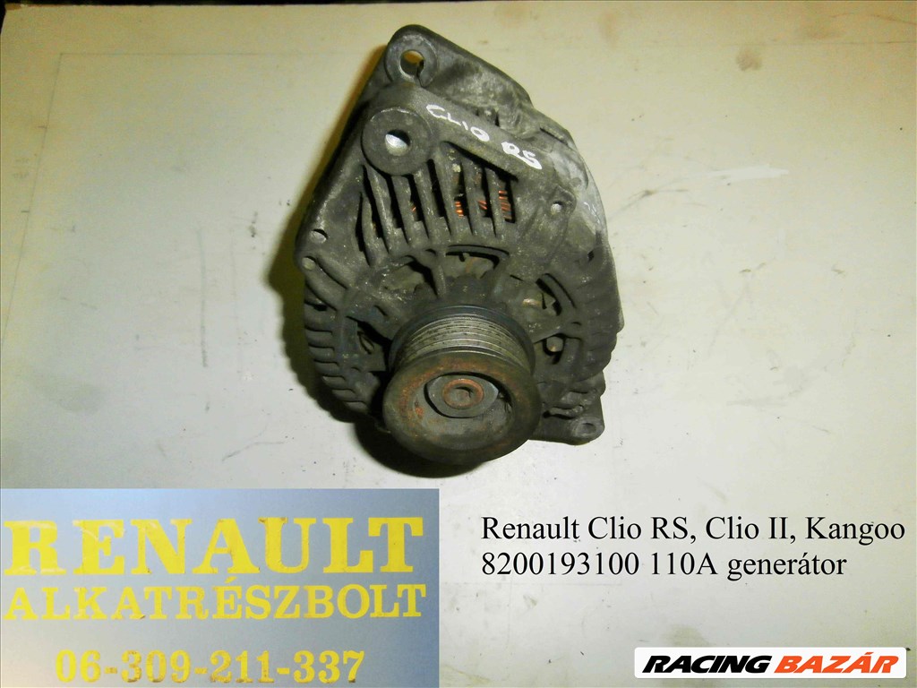 Renault Clio RS, Kangoo (110A) 8200193100 generátor  1. kép