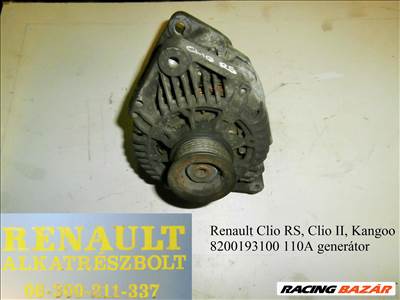 Renault Clio RS, Kangoo (110A) 8200193100 generátor 