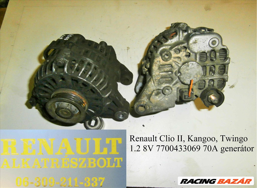 Renault 1.2 8V 7700433069 (70A) generátor  1. kép