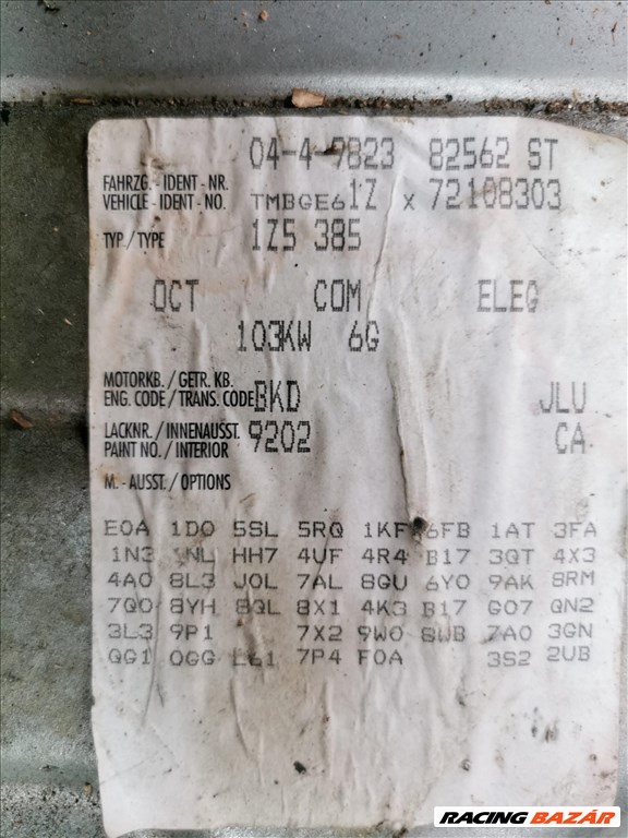 Skoda Octavia (2nd gen) Combi 2.0 TDI 6 seb kézi váltó JLU kóddal, 243634km-el eladó jlu20tdi skodaoctavia20tdi 19. kép