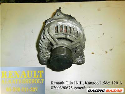 Renault Clio, Kangoo 1.5dci 120A 8200390675 generátor 