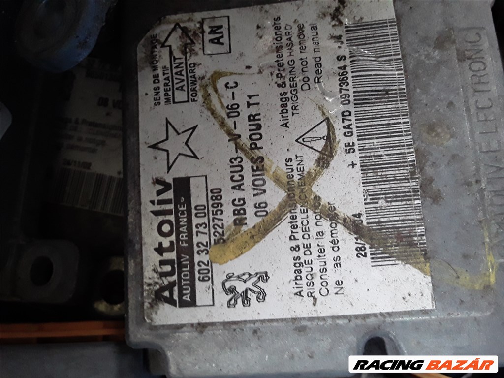 Peugeot 206 Légzsák Vezérlő Air Bag Ecu 4. kép