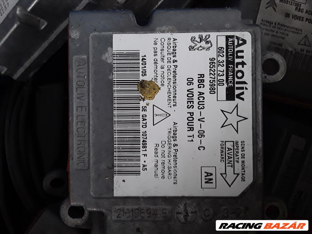 Peugeot 206 Légzsák Vezérlő Air Bag Ecu 6. kép