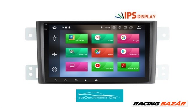 Suzuki Grand Vitara Android 9 Multimédia, GPS, Wifi, Bluetooth, Tolatókamerával! 5. kép
