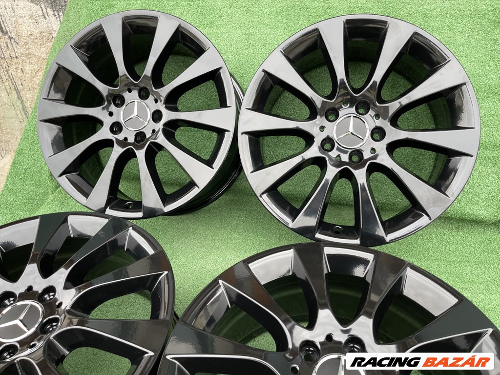 R18 5x112 Original Mercedes Multispoke Black Mirror 8J ET56  2. kép