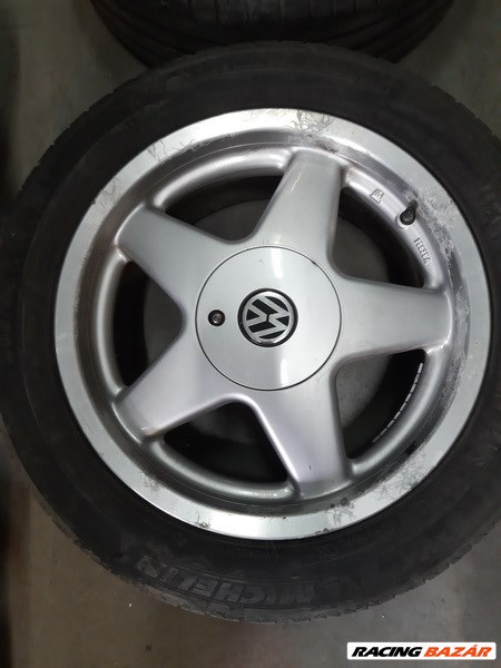  Vw 5x112 lyukosztású 16" használt alufelni,  205/55 használt Michelin nyári gumi sxx1 3. kép