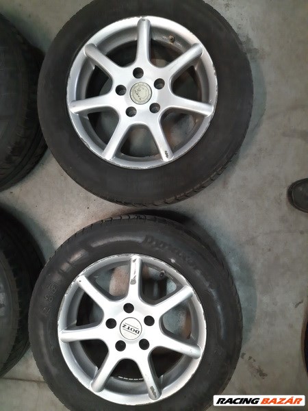  5x112 lyukosztású 15" használt Aez alufelni, rajta 195/65 használt Kleber nyári gumi sxx4 3. kép