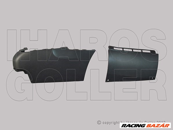Peugeot Partner 2012-2015 - Hátsó lökh.sarok jobb fekete,hosszú(2 hátsó ajtós) 1. kép