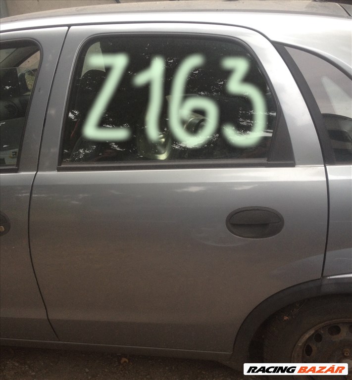 Opel Corsa C Z163 szürke C Corsa ajtó bal hátsó z163szurkeajto 1. kép