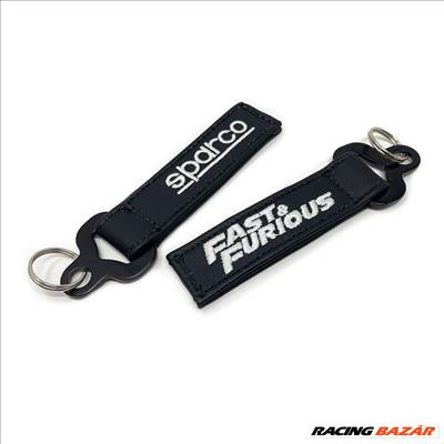 Sparco Fast & Furious bőr kulcstartó - 099070FFNR