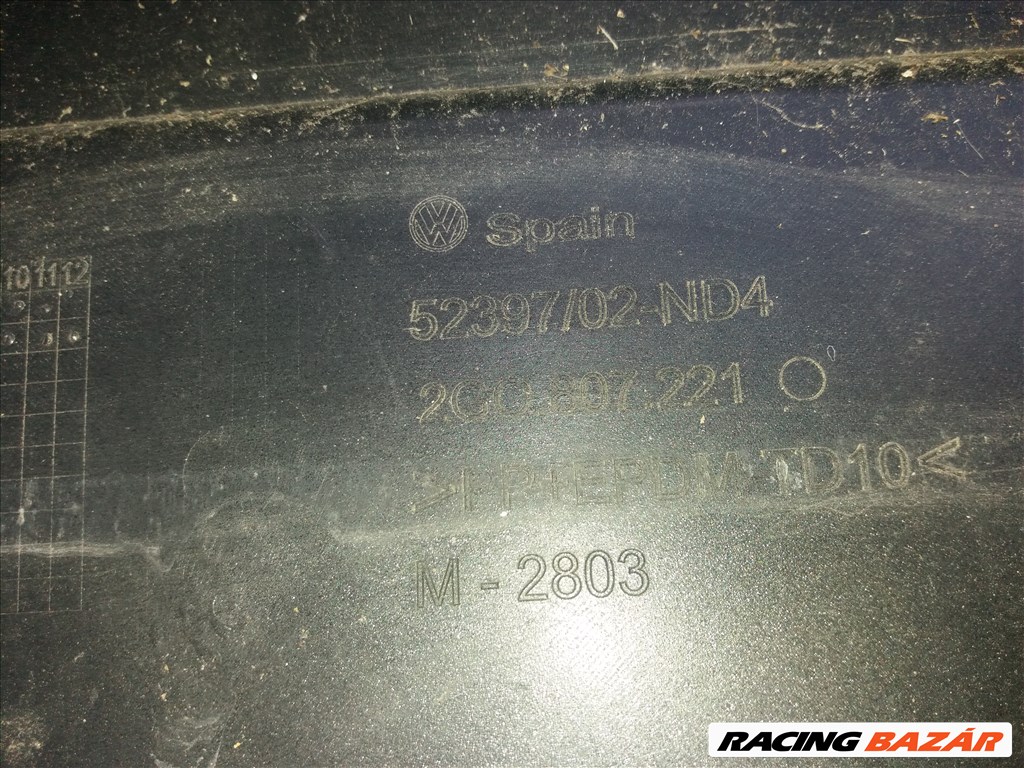 Volkswagen Polo VI első lökhárító 2G0807221 4. kép