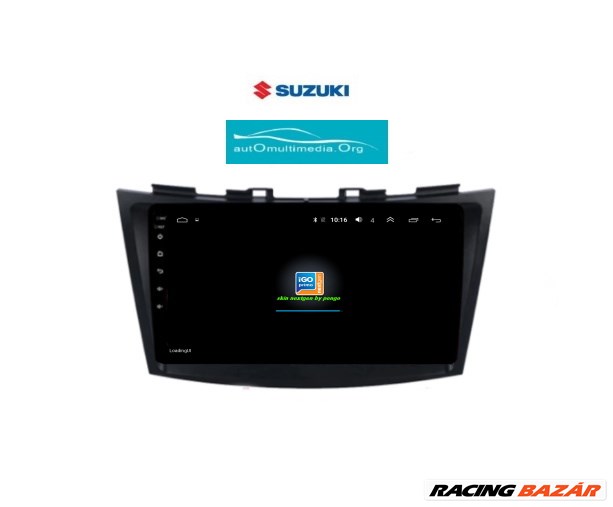 Suzuki Swift Multimédia Android Fejegység Rádió Tolatókamerával 5. kép