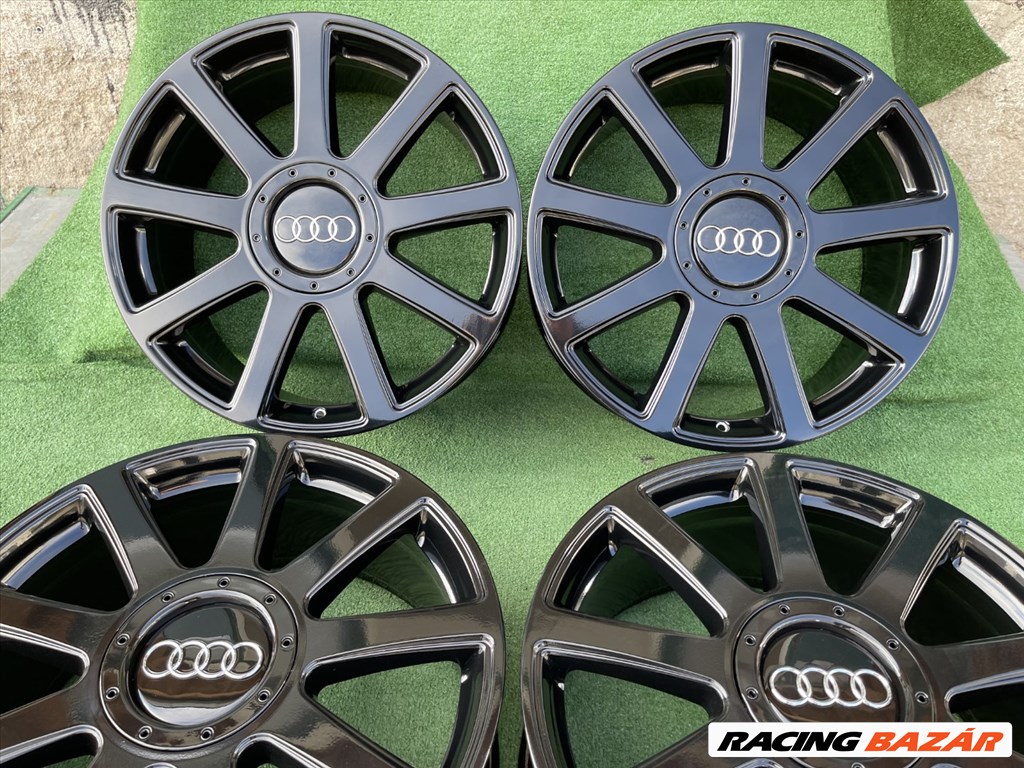 R21 5x130 Original Audi Speedline Q7 Black Mirror 9J ET60 9x21 gyári, eredeti alufelni szett  5. kép