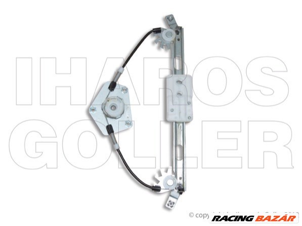 Skoda Superb 2006-2008 - Ablakemelő motor és panel nélkül, bal hátsó 1. kép