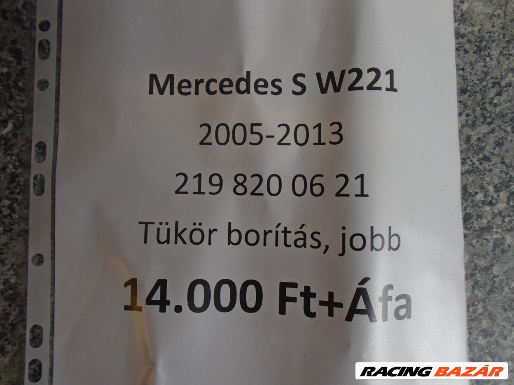 Mercedes-Benz Tükör borítás, Jobb oldali / S osztály W221  4. kép