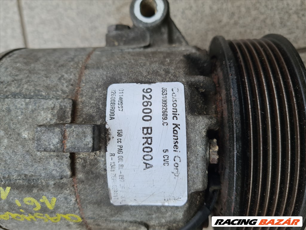 NISSAN QASHQAI J10 1.6 Klímakompresszor 92600BR00A 2. kép