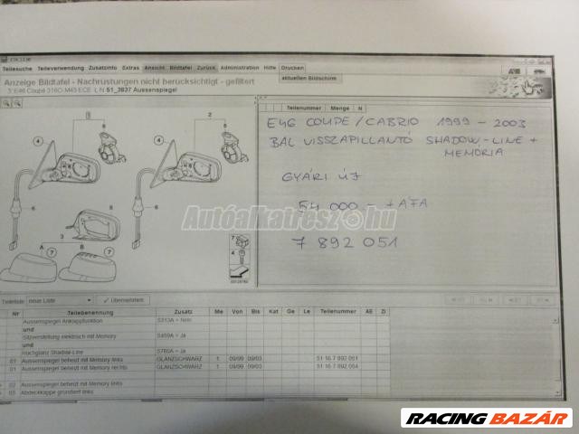 Tükör - bmw 3-as sorozat 2. kép