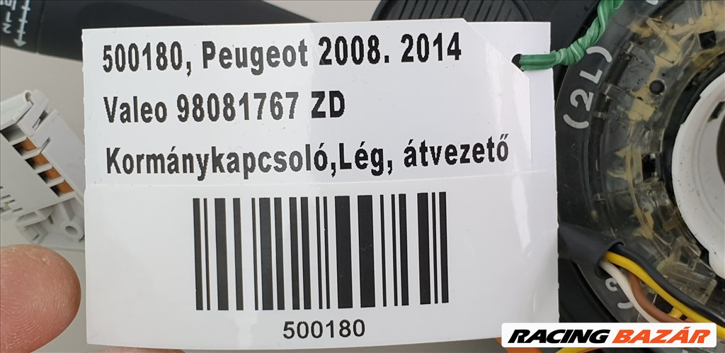 PEUGEOT 2008 ,98081767 ZD, Tempomatos Légzsák szalag / kormánykapcsoló  2. kép