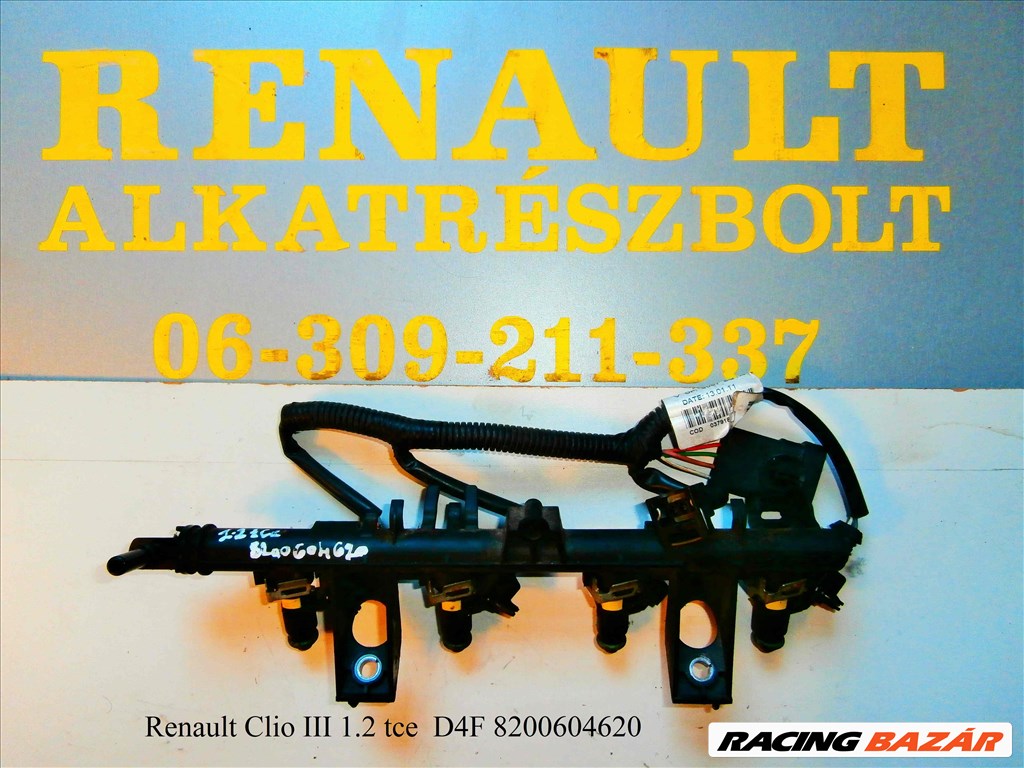 Renault Clio III 1.2tce D4F 8200604620 injektor híd  1. kép