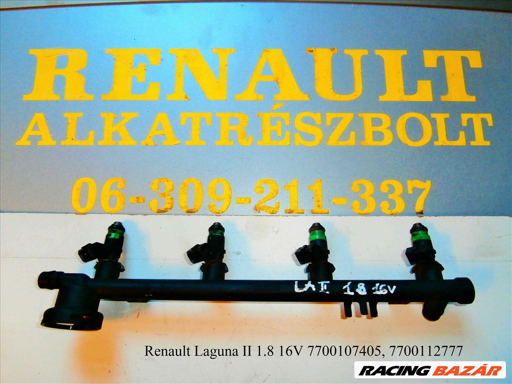 Renault Laguna 1.8 16V 7700107405, 7700112777 injektor híd  1. kép