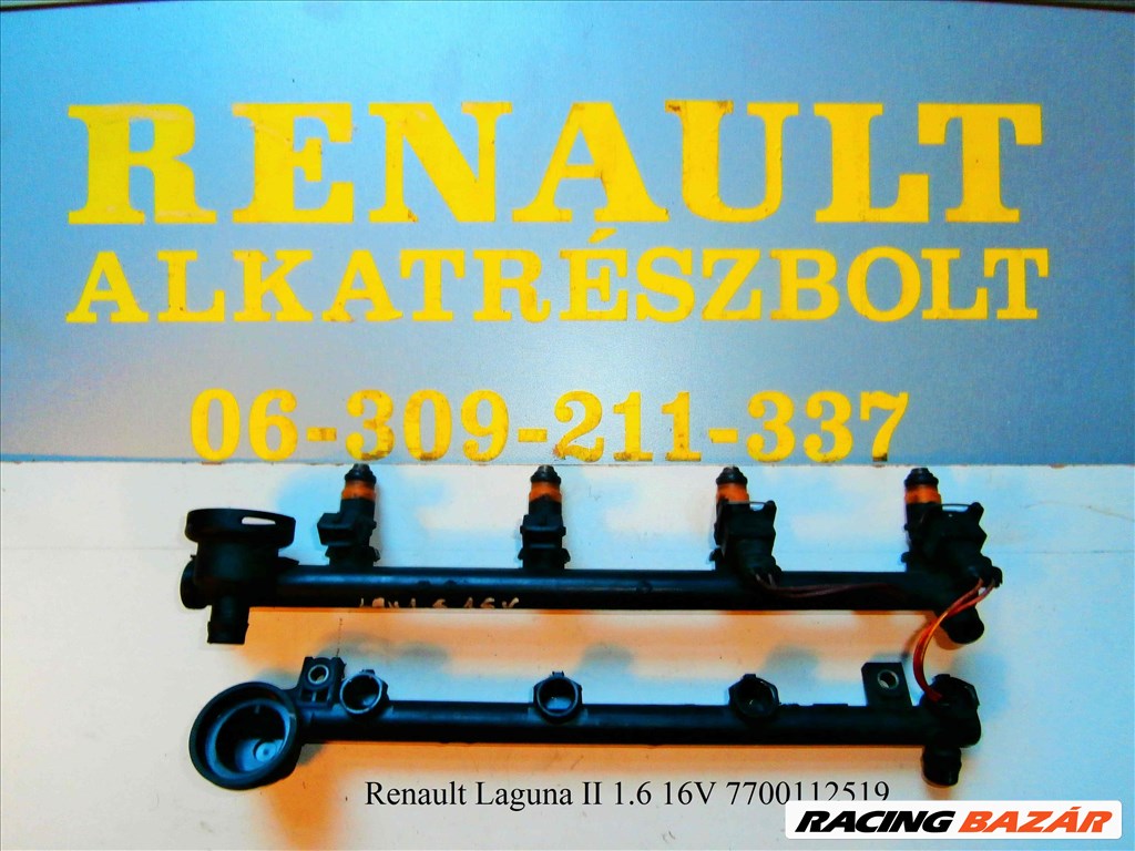 Renault Laguna II 1.6 16V 7700112519 injektor, injektor híd  1. kép