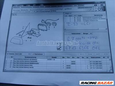 Tükörállító kar - bmw x3