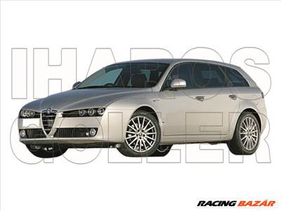 Alfa Romeo 159 2005-2012 - Tükörlap cserélhető bal, kék, aszf., fűthető,