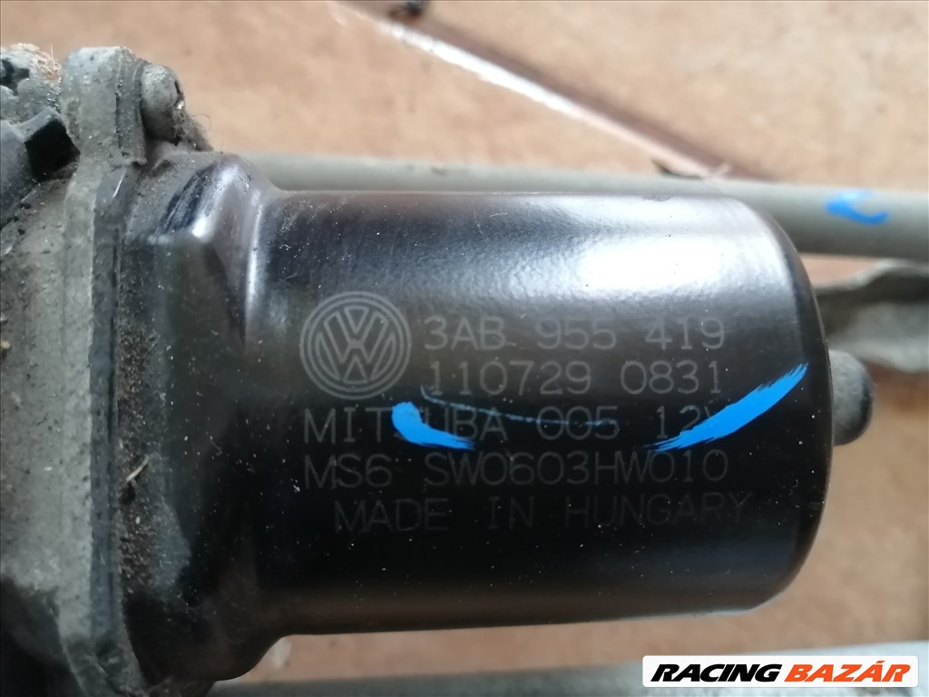 VW Passat B7 Ablaktörlő motor mechanika 3ab955419 2. kép