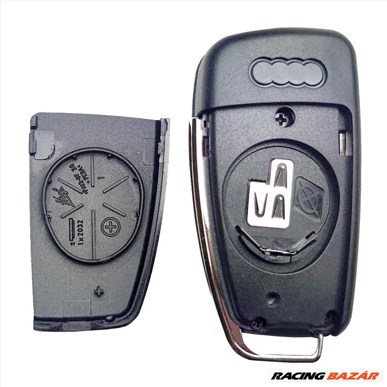 Audi 3 gombos kulcs,kulcsház 1. kép
