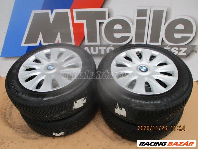 Michelin alpin5 téli 205/60r16 96 h tl 2014  / gyári acélfelni 16x7 - bmw 3-as sorozat f30+lci / f31+lci, 4... 1. kép