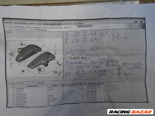 Levegőszűrő ház - bmw m5,m6 5. kép