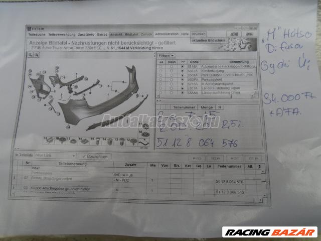 Lökhárító spoiler - bmw 2-es sorozat 3. kép