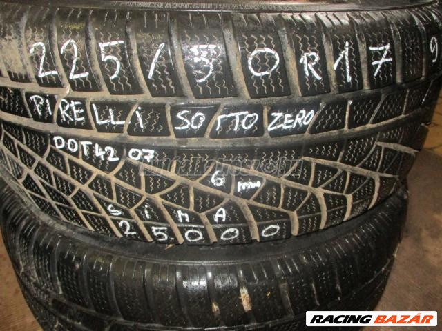 Pirelli sottozero téli 225/50r17 98 h tl 2007  / gyári alufelni 17x7,5 - bmw 5-ös sorozat e60/e61 5. kép