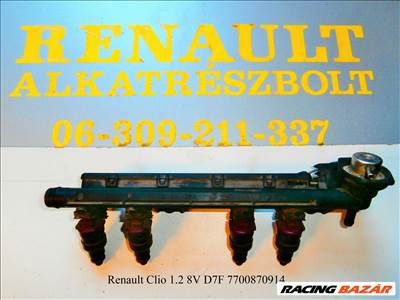 Renault Clio 1.2 8V (D7F) 7700870914 injektor 