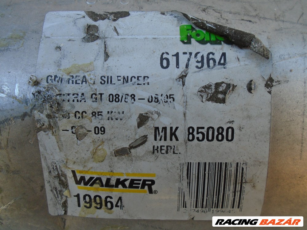 ÚJ Walker (19964) - kipufogó dob: OPEL Vectra A CC (J89) 2.0 i Cat (F68, M68) 3. kép